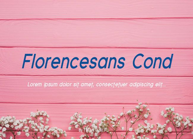 Florencesans Cond example